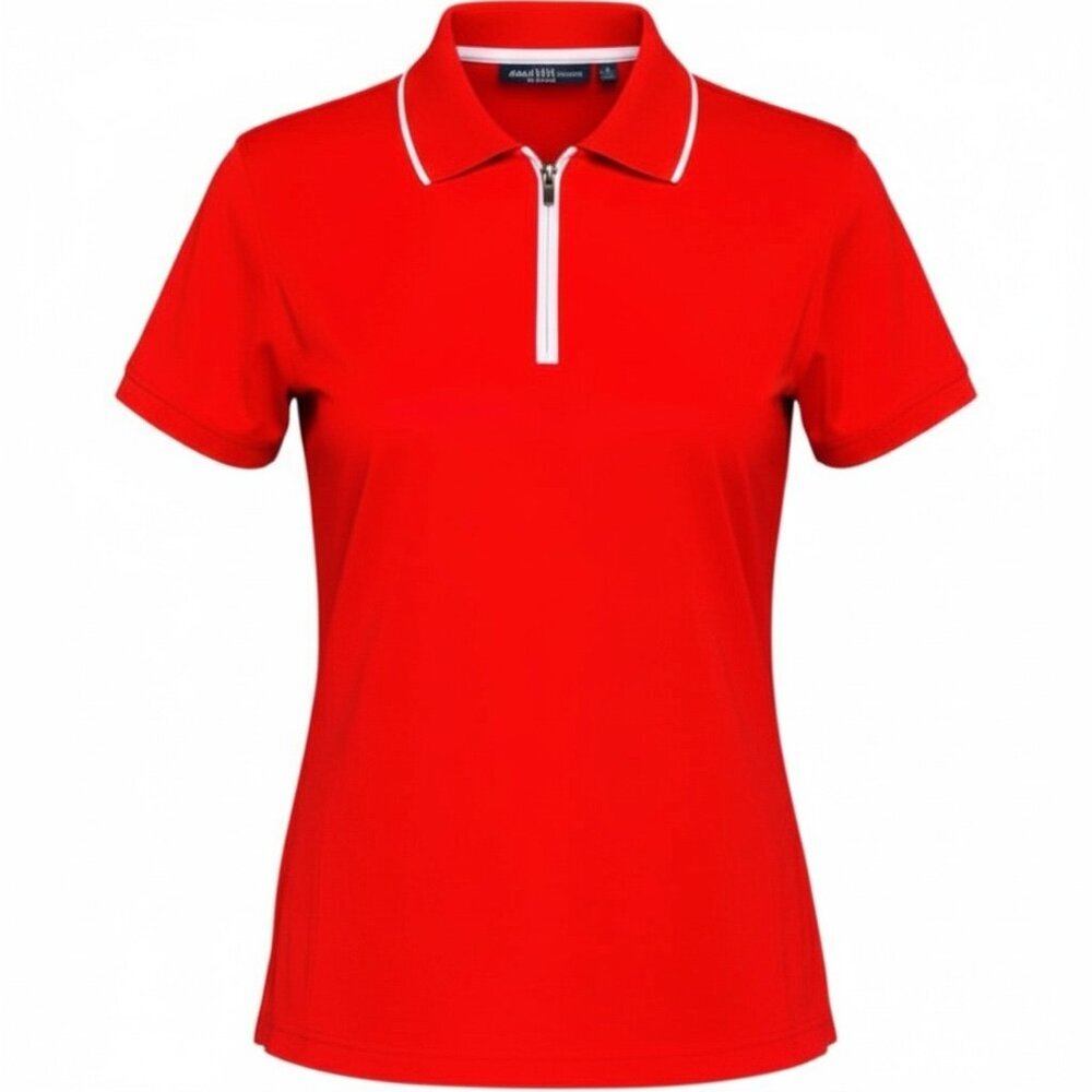 Slazenger Golf Polo Shirt Women's Sz M‎ Red #90B